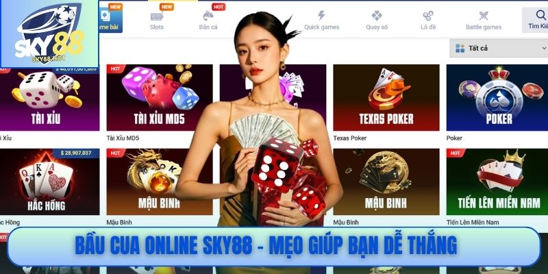 Bầu Cua online SKY88 - Mẹo giúp bạn dễ thắng
